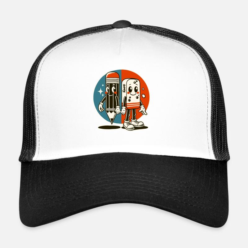 Bleistift und Radiergummi – Beste Freunde Trucker Cap