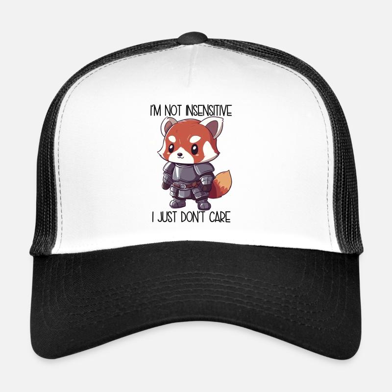 I'm Not Insensitive – Red Panda Cartoon Trucker Cap