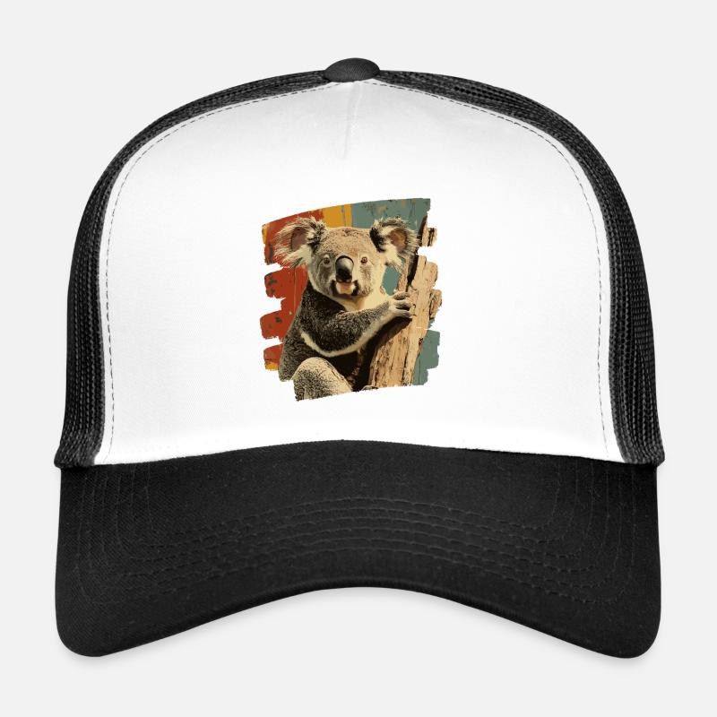 Koala Bär - Trucker Cap - Weiß/Schwarz