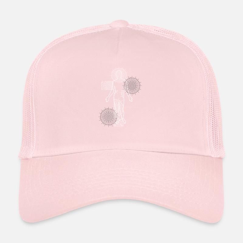 Human Anatomy with Virus Overlay Human Trucker Cap