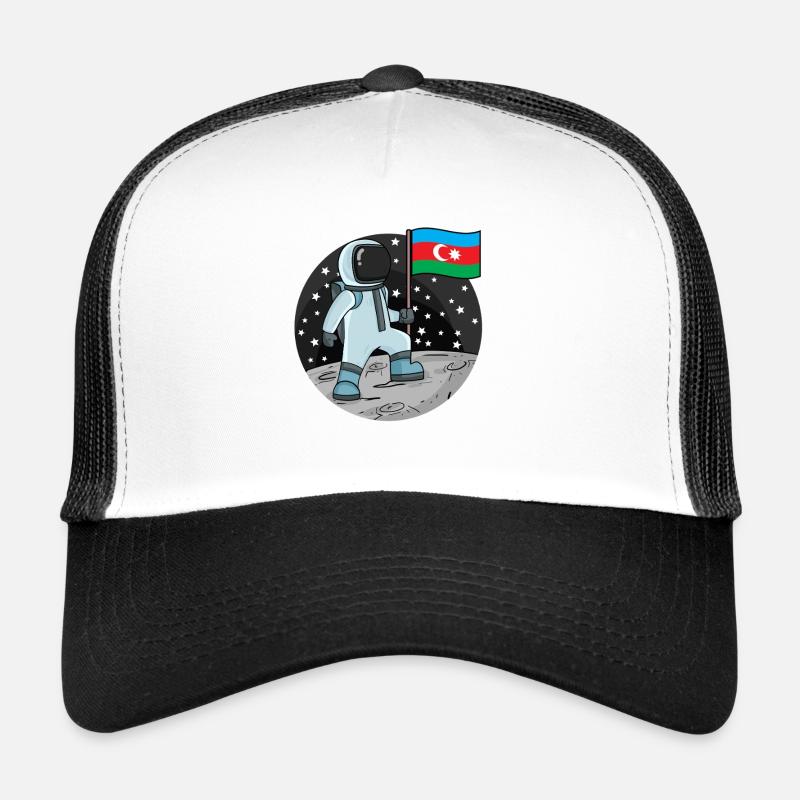 Drapeau astronaute Azerbaïdjan Casquette trucker 