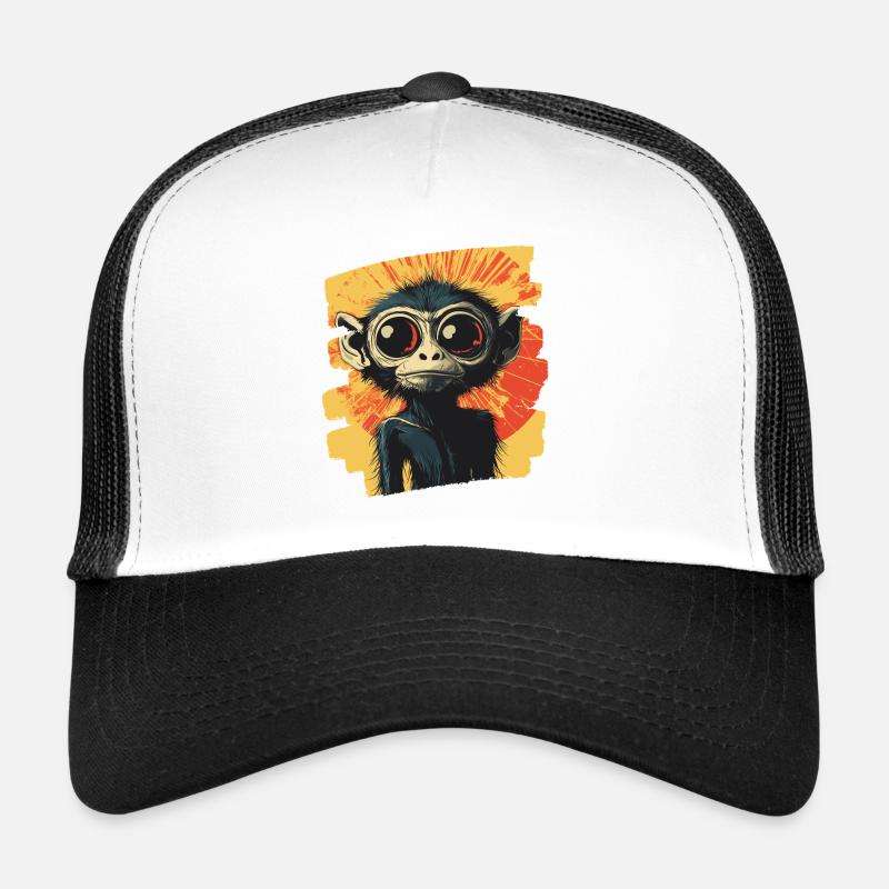 Spider Monkey Retro Trucker Cap