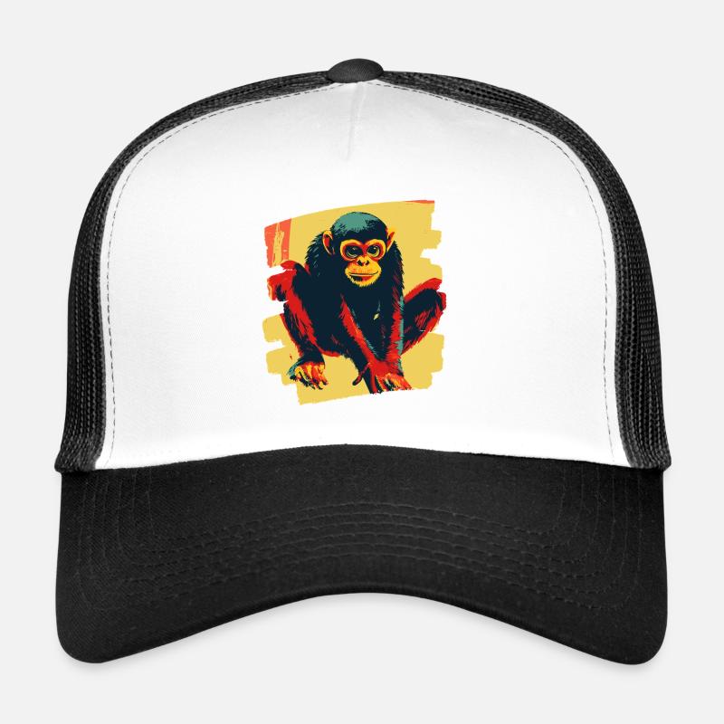 Spider Monkey Retro Trucker Cap