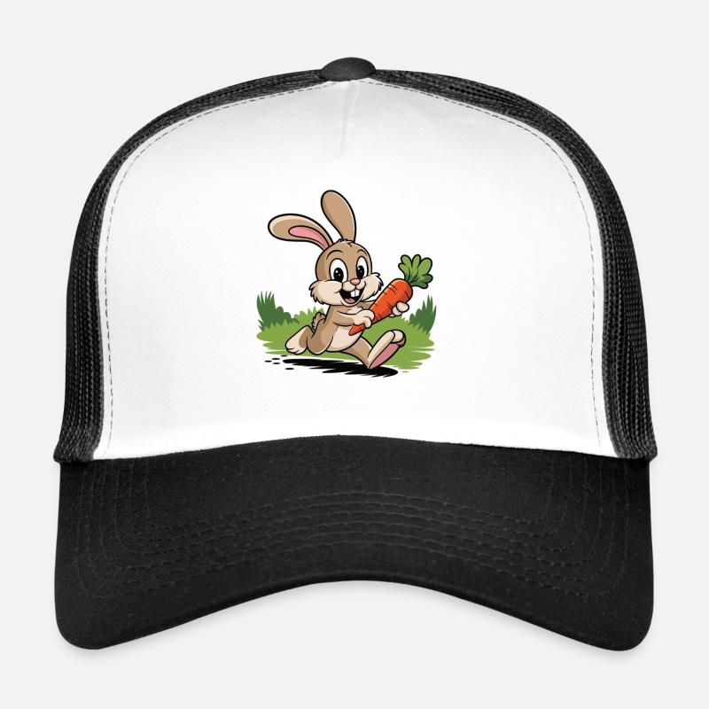 Quick bunny with carrot Trucker Cap