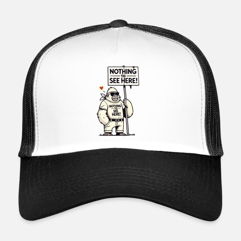 Gorilla with a shield: There is nothing to see here Trucker Cap