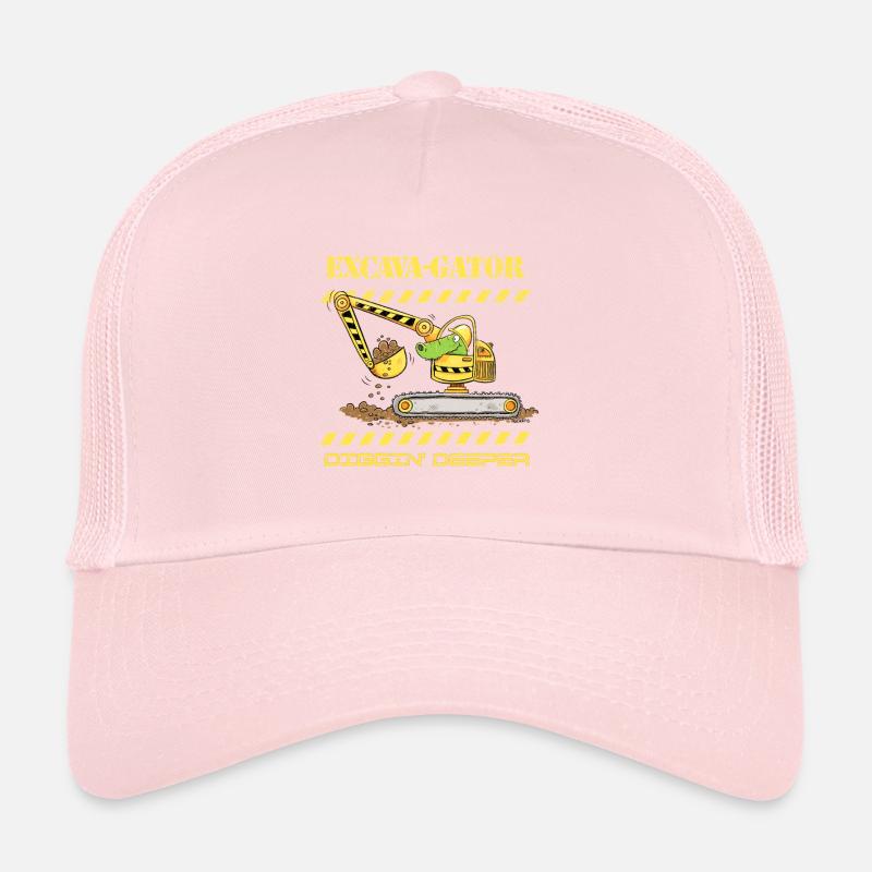 Fun Baustelle Bagger Krokodil Spruch Wortspiel Trucker Cap