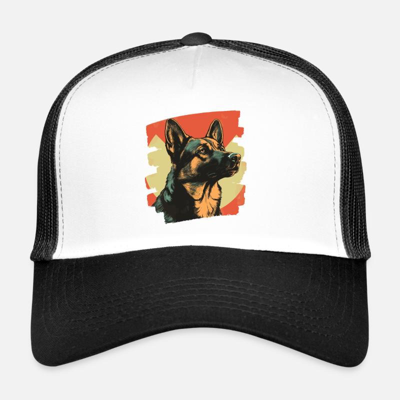 German Shepherd Retro Trucker Cap