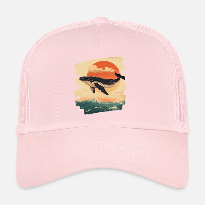 Whale Retro Trucker Cap