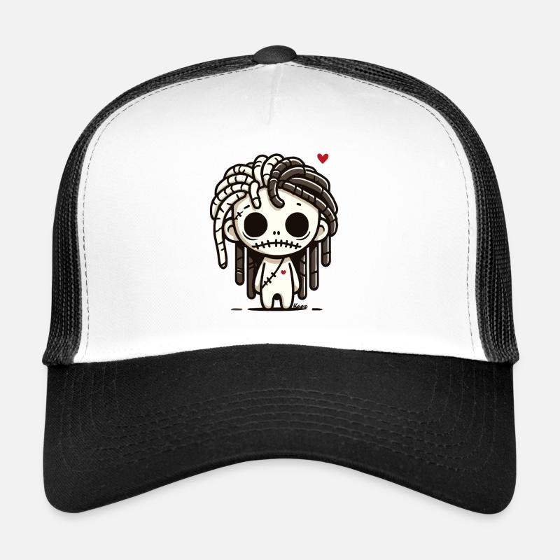 Petit zombie vaudou avec des dreadlocks Casquette trucker 