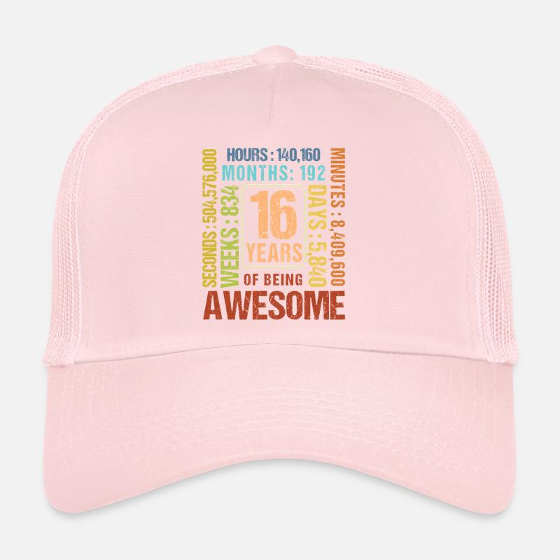 16 ans ! Cadeau d’anniversaire 16e anniversaire Casquette trucker 