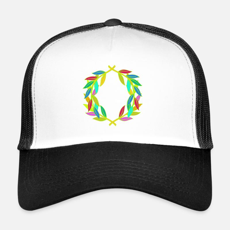Couronne de laurier arc-en-ciel Laurier Casquette trucker 