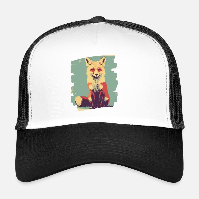 Renard Rétro Casquette trucker 