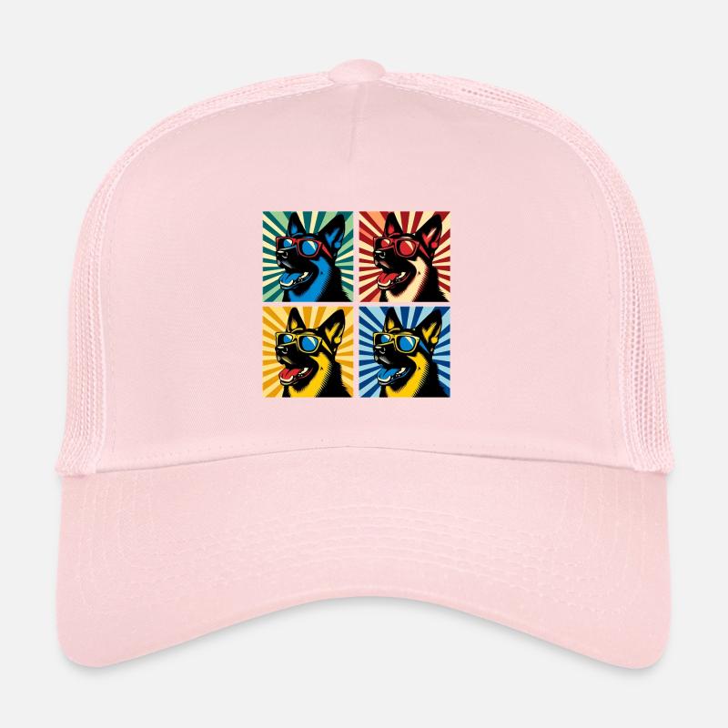 Shepherd's Pop Art Bear, Teddy, Biscuit, Waffles Trucker Cap
