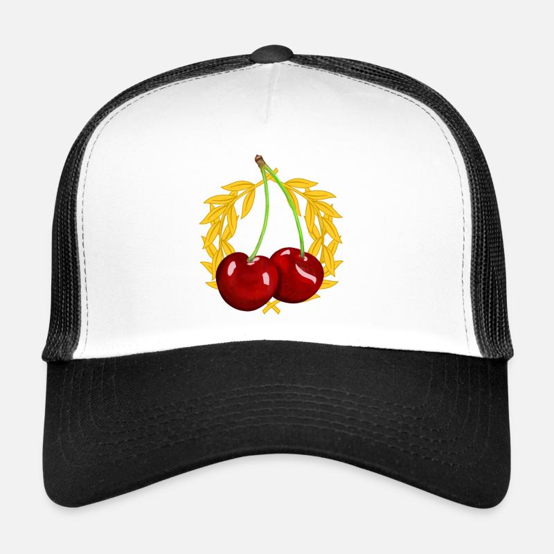 Sommer Kirsche Kirschen Lorbeerkranz Obst Frucht Trucker Cap