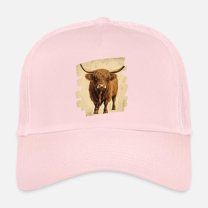 Scottish Highland cattle Trucker Cap