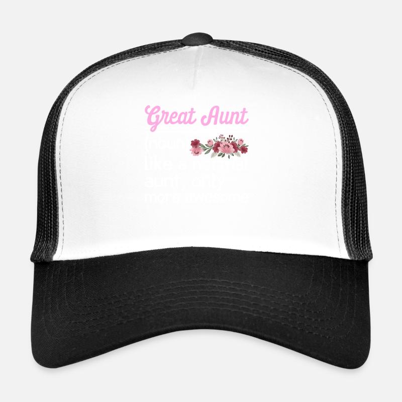 Great-Aunt Definition Funny Trucker Cap
