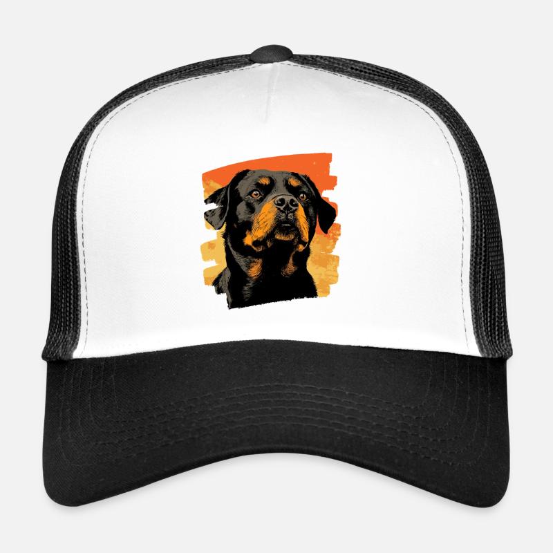 Rottweiler - Trucker Cap - Weiß/Schwarz