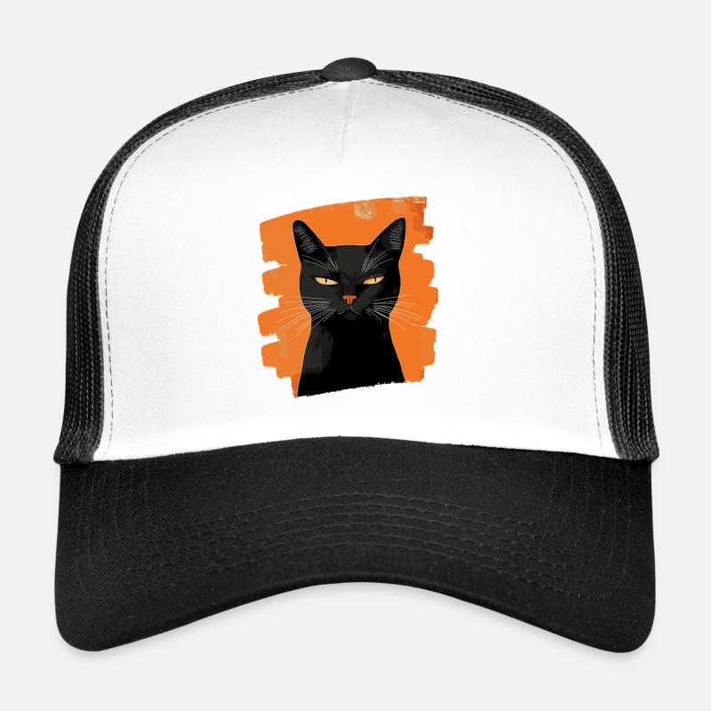 Chat noir Casquette trucker 