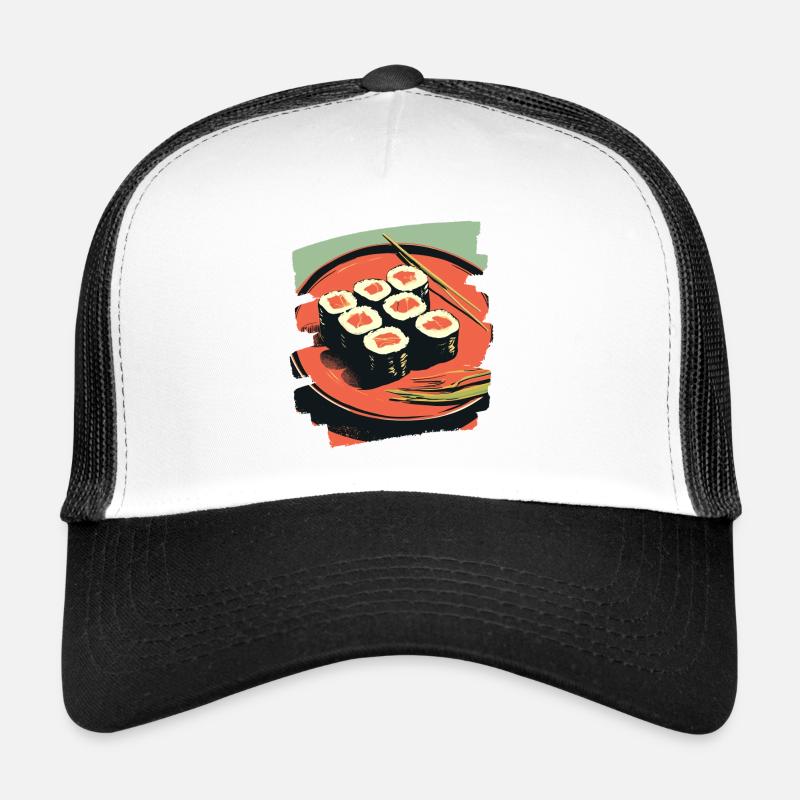 Sushi - Trucker Cap - Weiß/Schwarz