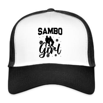 Sambo Girl - Sambo Fighter Sambo Martial Arts - Trucker Cap - white/black - Front