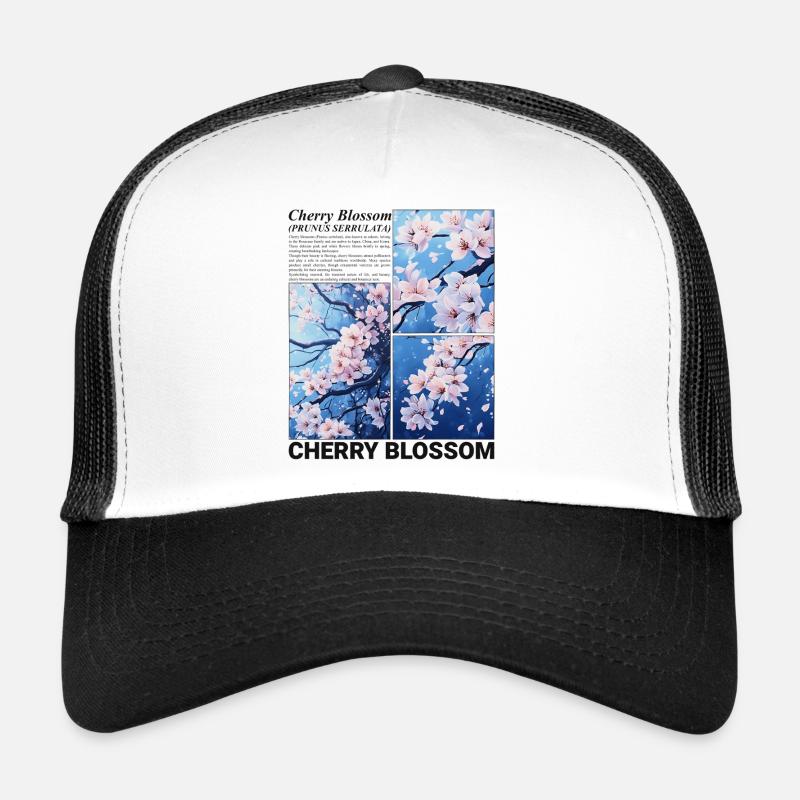 fleur de cerisier fleur Sakura printemps Nature cadeau Casquette trucker 