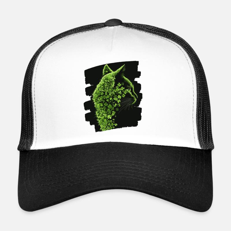Chat de la Saint-Patrick Casquette trucker 