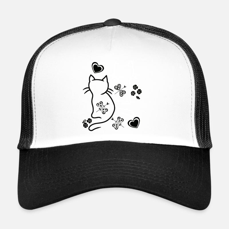 Katzen Katze Kinder Kind Kleinkinder Retro 80er Trucker Cap
