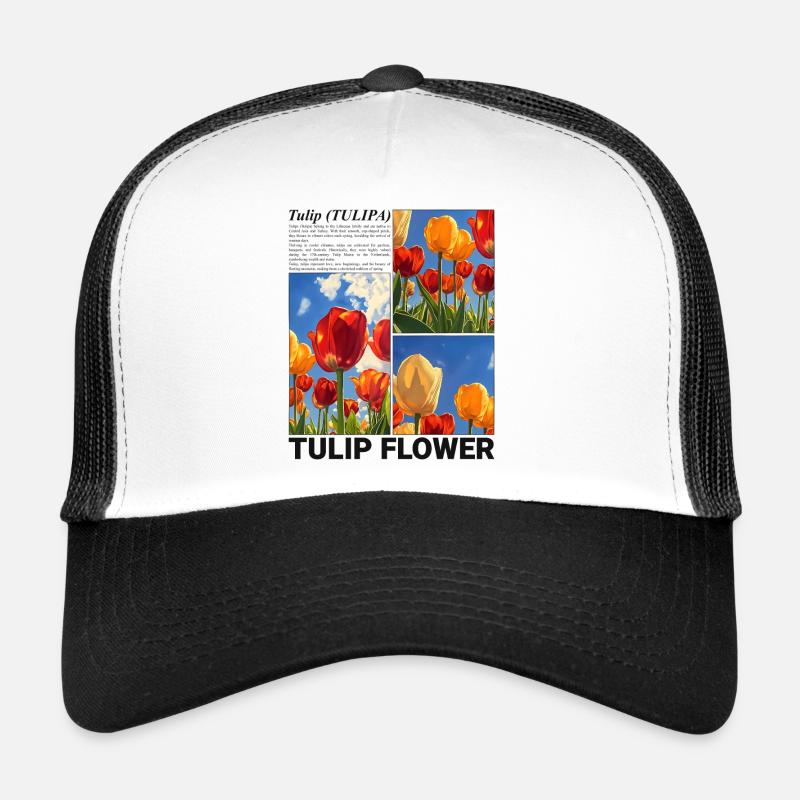 Tulip Spring Nature Flower Botanical Gift Trucker Cap