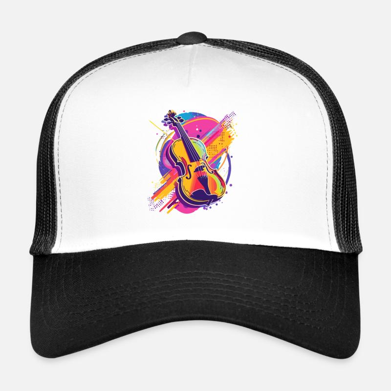 Dessin animé de violon Casquette trucker 