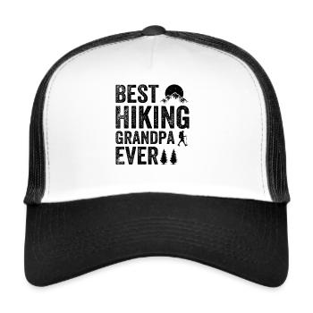 Best Hiking Grandpa Ever - Adventure Hiking - Trucker Cap - white/black - Front