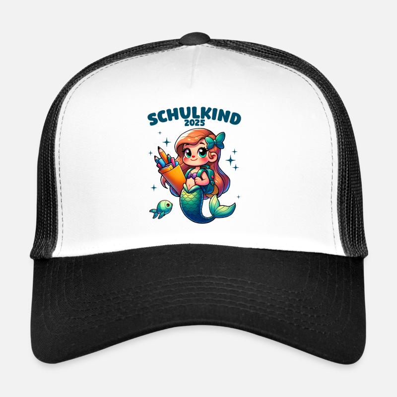 Schulkind 2025 Meerjungfrau Mädchen Einschulung Trucker Cap