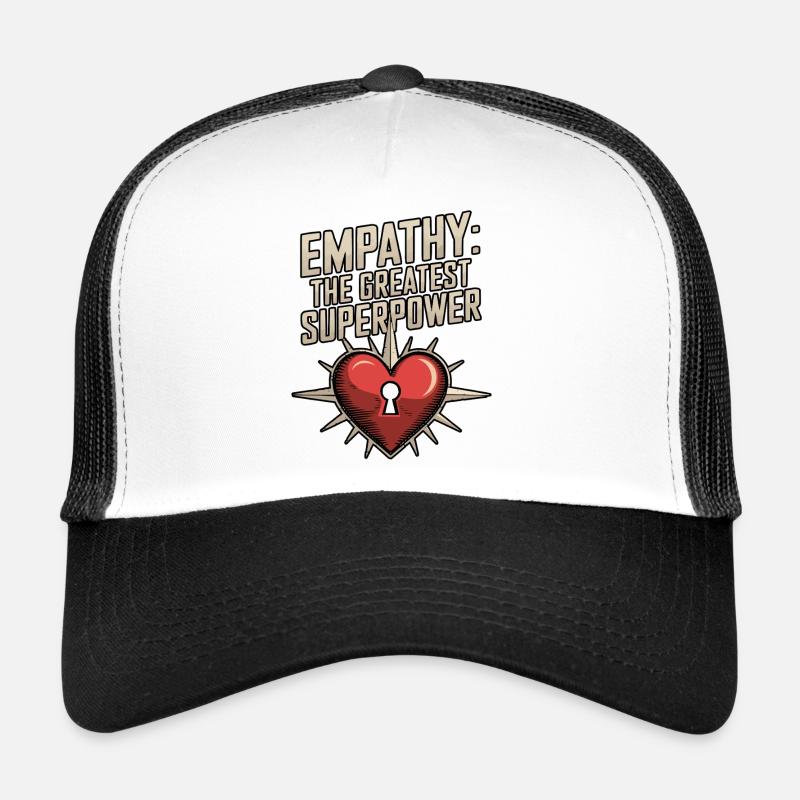 Compassion Humanité Motivation Empathie Gentillesse Casquette trucker 