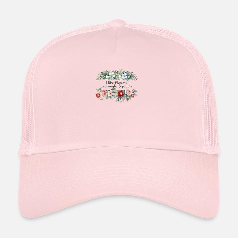 Floral Preference Humor Trucker Cap