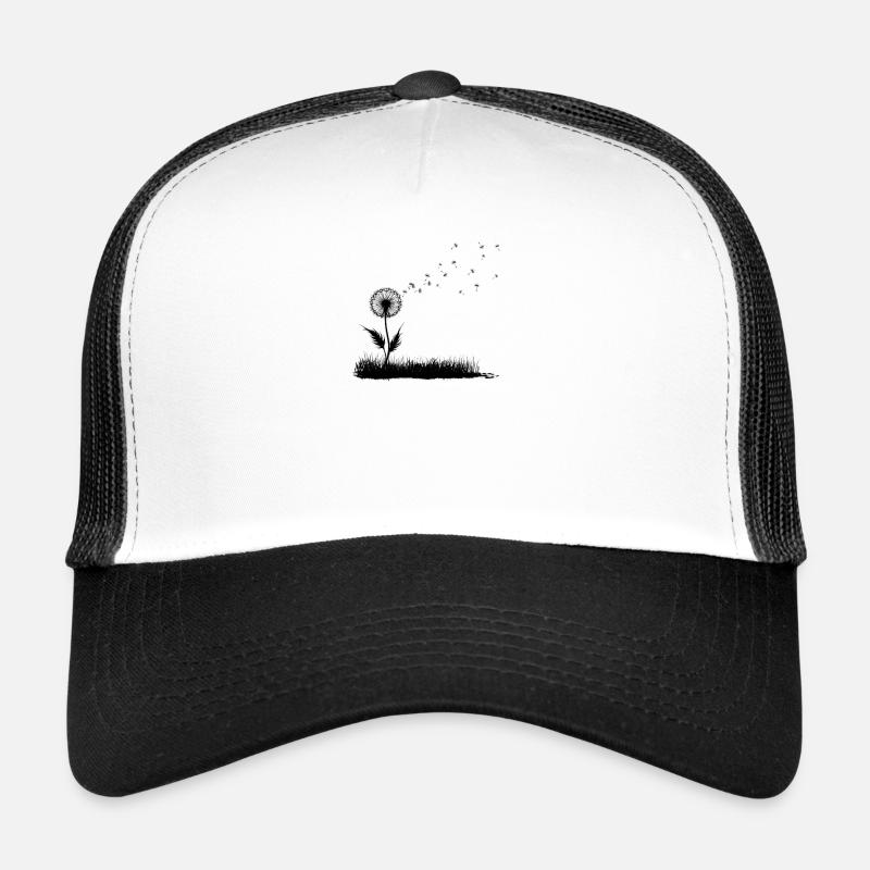 Pissenlit et prairie d’herbe Casquette trucker 