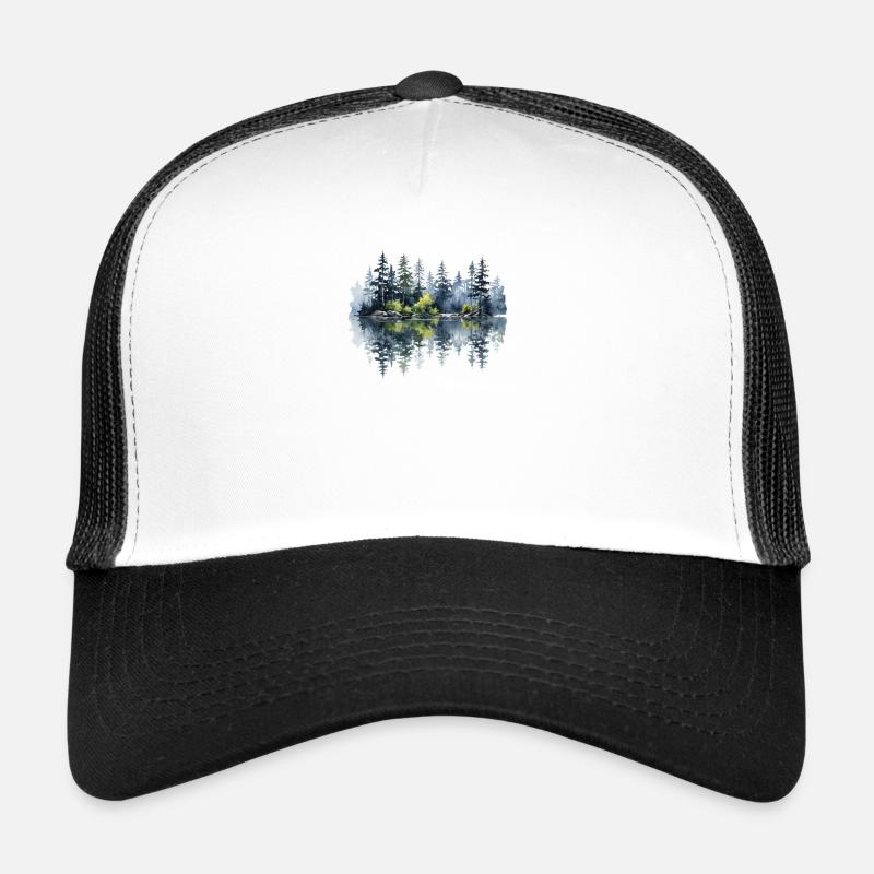 Aquarelle Pin Reflet Casquette trucker 