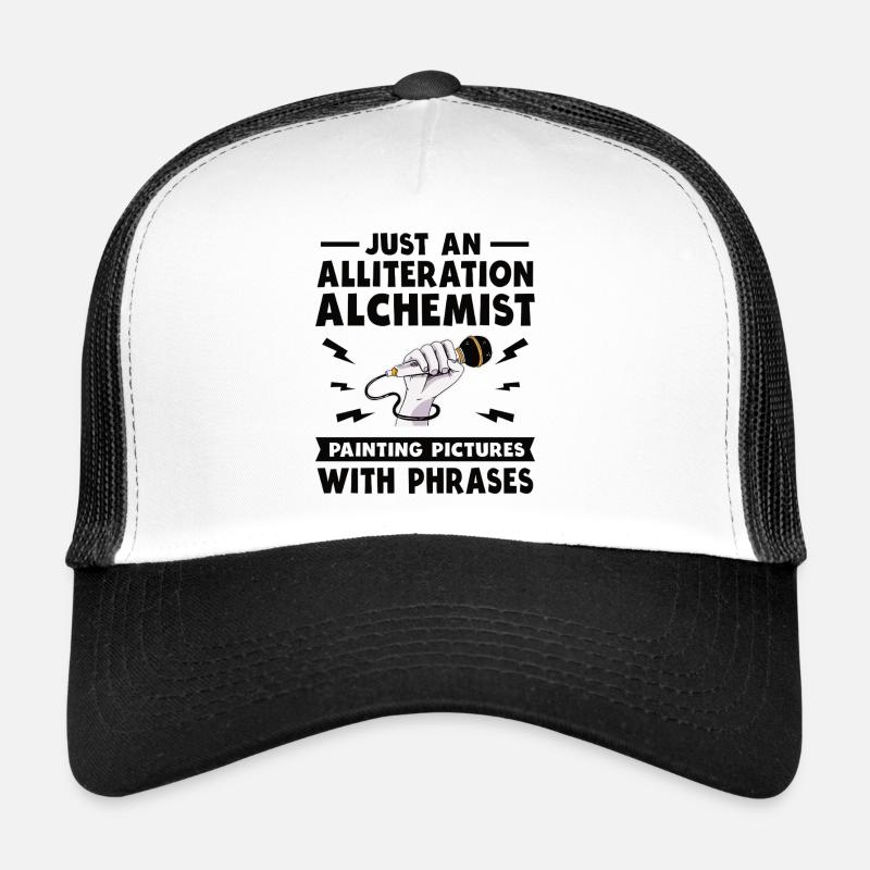 Alliteration Alchemist Poetry Slam Trucker Cap