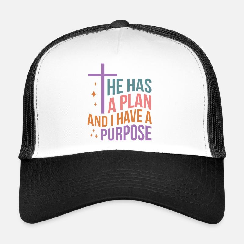Il a un plan et j’ai un but Casquette trucker 