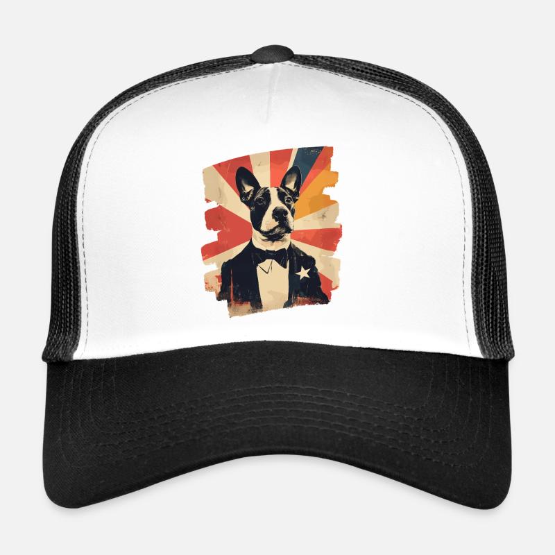 Bull Terrier Fighting Dog Trucker Cap