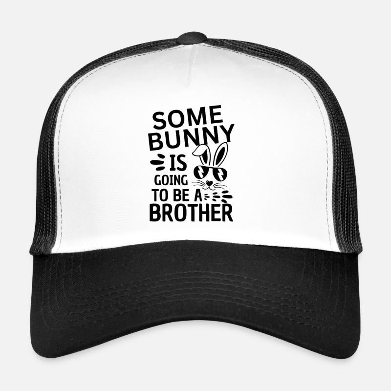 Conception drôle de frère ou de sœur de bébé de Pâques Casquette trucker 