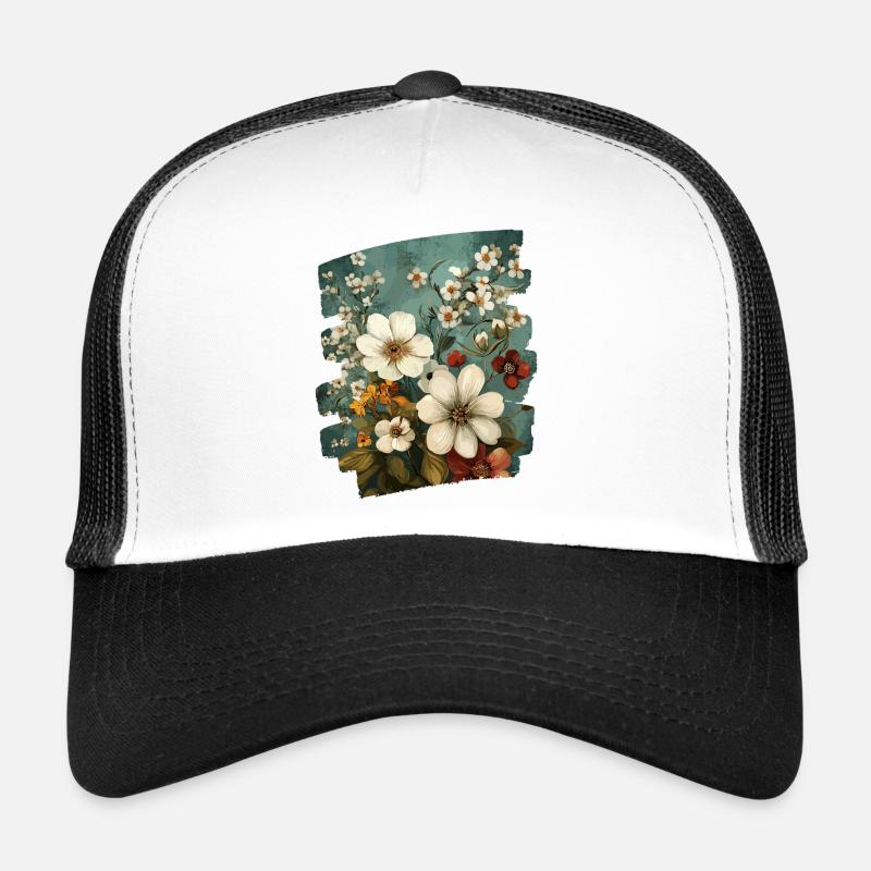 Printemps Printemps Début Fleur Fleurs Casquette trucker 