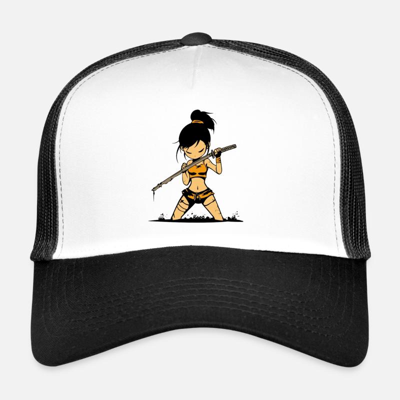 Guerrier samouraï cool avec Katana Casquette trucker 