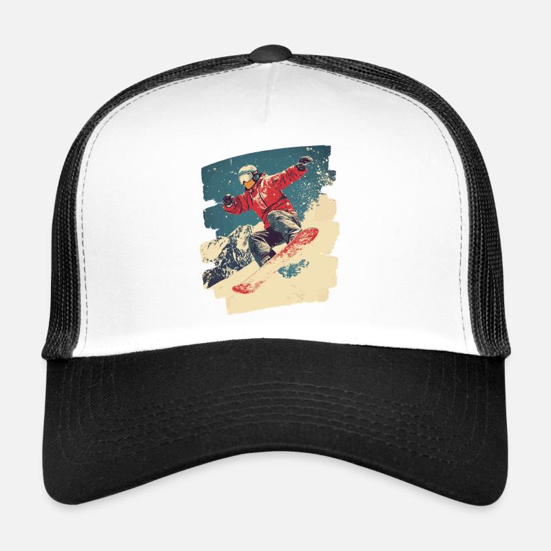 Snowboarder poudreuse Casquette trucker 