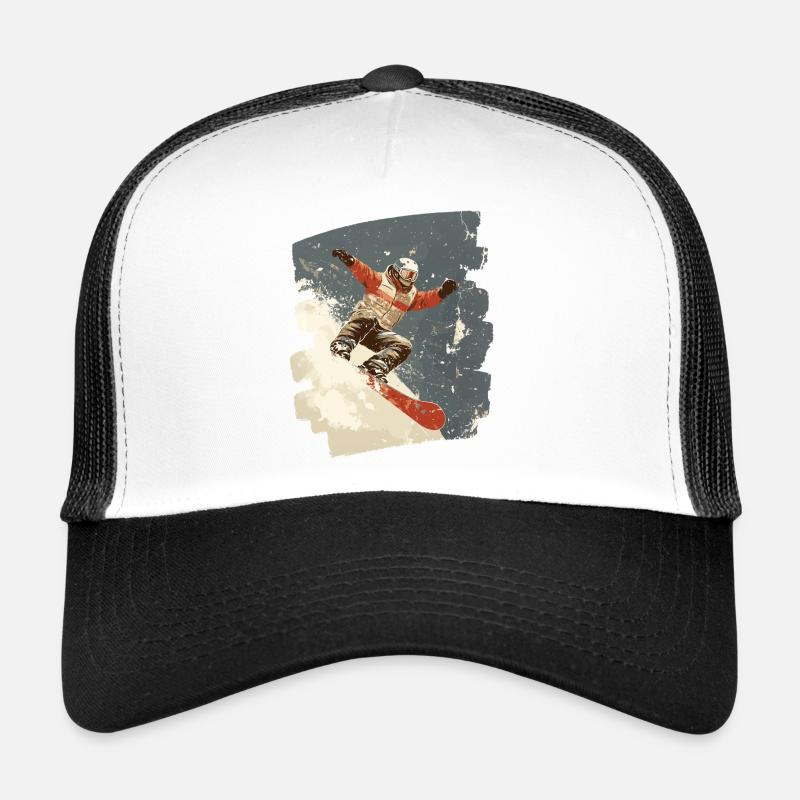 Snowboarder poudreuse Casquette trucker 