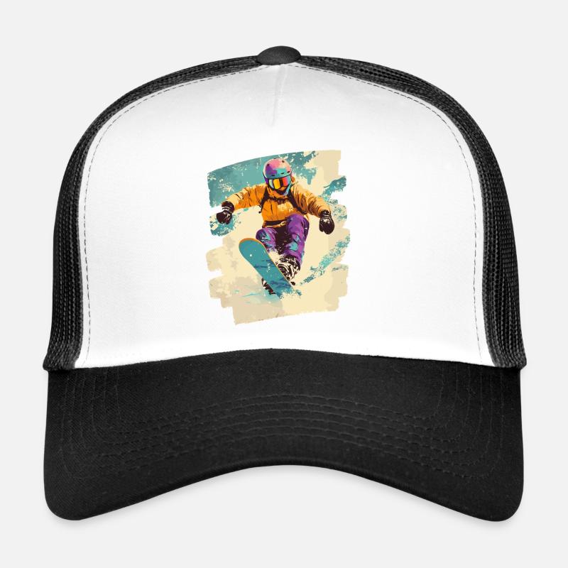 Snowboarder poudreuse Casquette trucker 