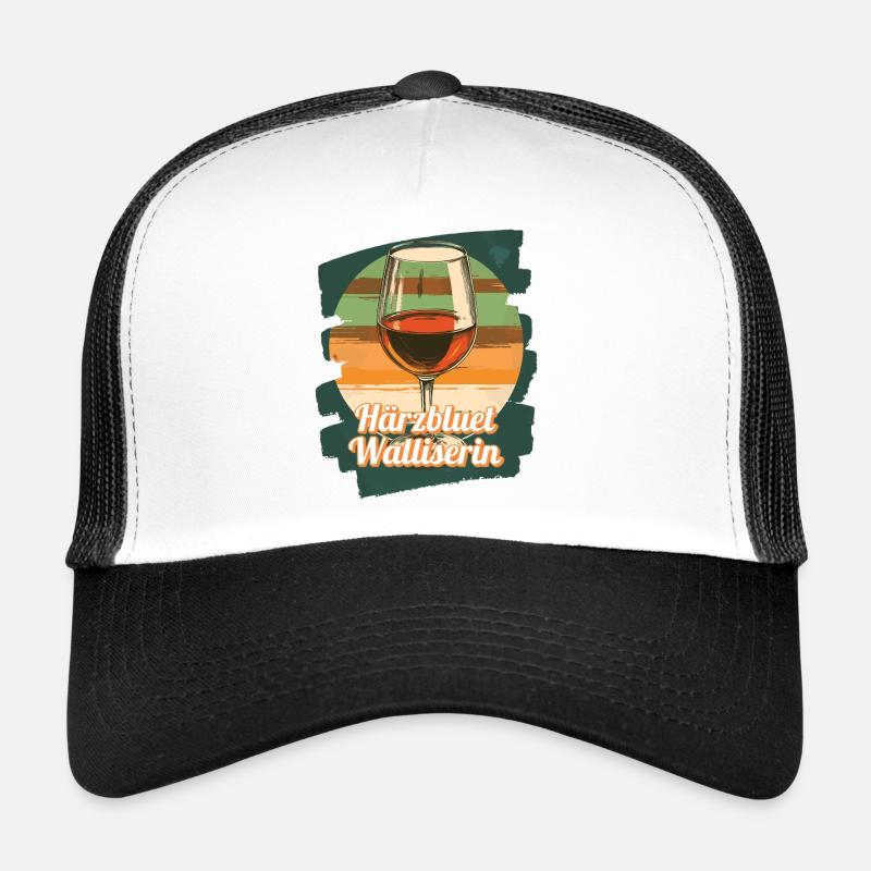 Härzbluetvaliser Valaiserin Vin Canton du Valais Casquette trucker 