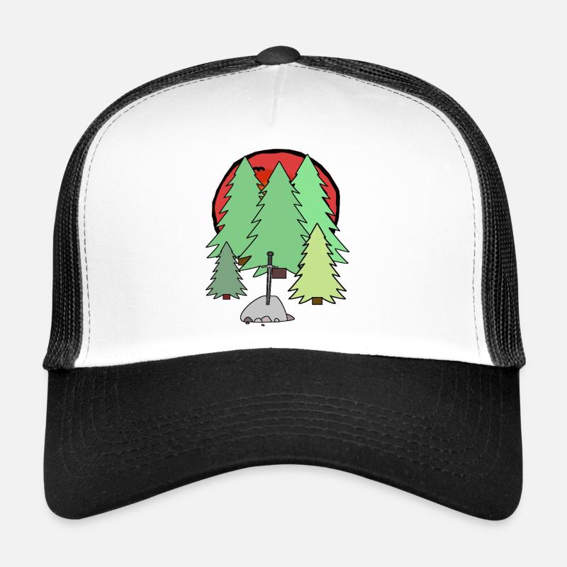 Chevaliers Héros Épée Médiévale Épées Fable Casquette trucker 