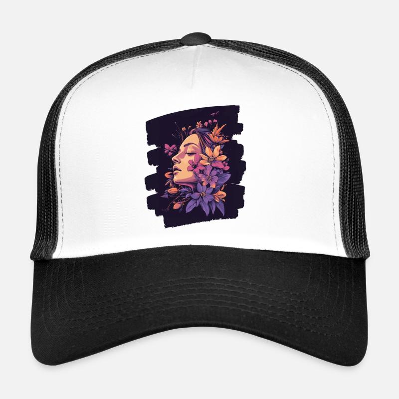 Printemps Printemps Début Fleurs Casquette trucker 