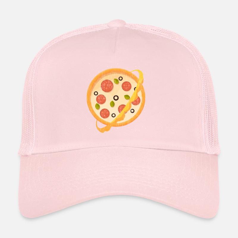 Funny space planet lovers, pizza chef Trucker Cap