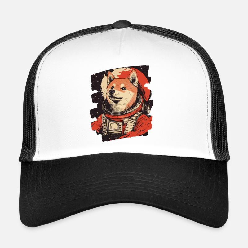Shiba Inu Astronaut Trucker Cap