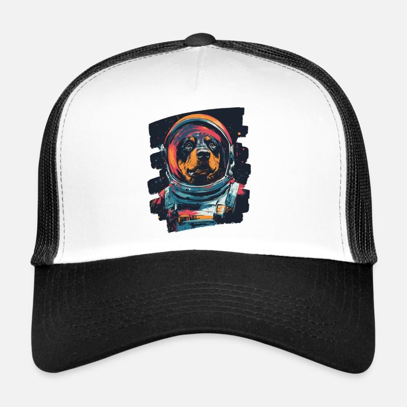 Rottweiler Astronaute Casquette trucker 
